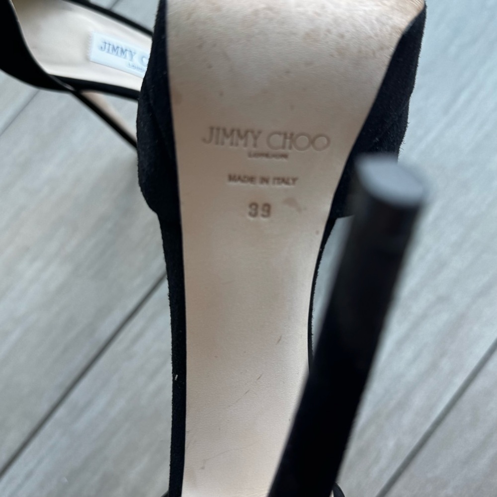 Jimmy Choo Black Platform Heels - Picture 8 of 11